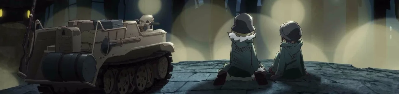 Jovem sentada em tapete de yoga, lendo o prologue de Girls' Last Tour, com garrafa d'água e halteres ao lado