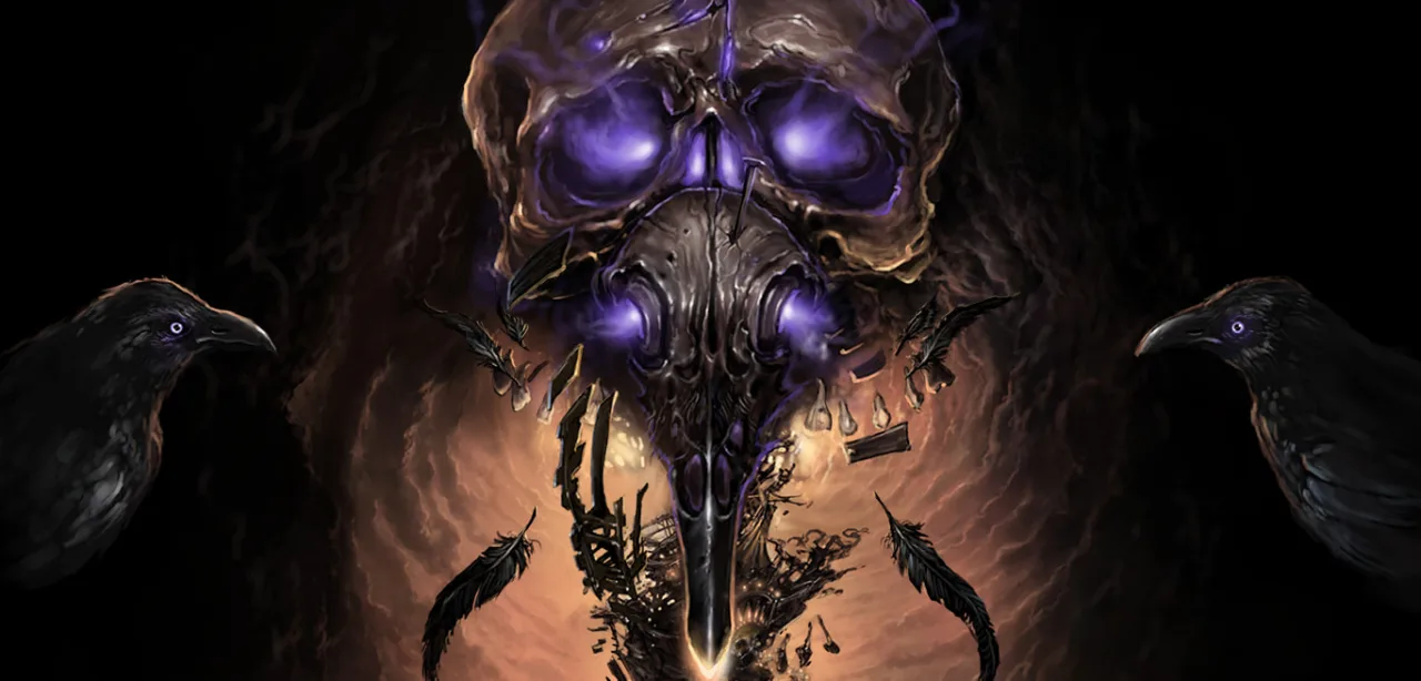 Jogador concentrado segura o Switch, enquanto ao fundo uma tela exibe criaturas biomecânicas ao estilo Giger
