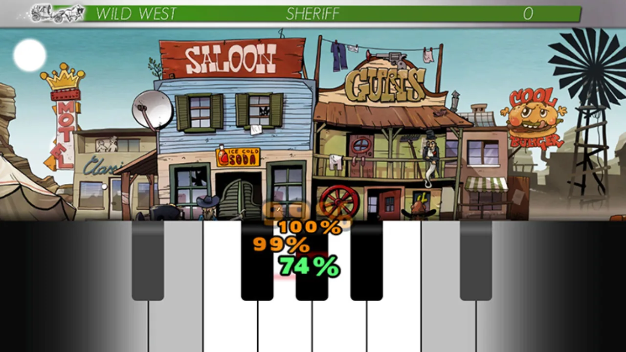 Alguém usando fones de ouvido enquanto treina na academia, com um smartphone exibindo o app Nintendo Music