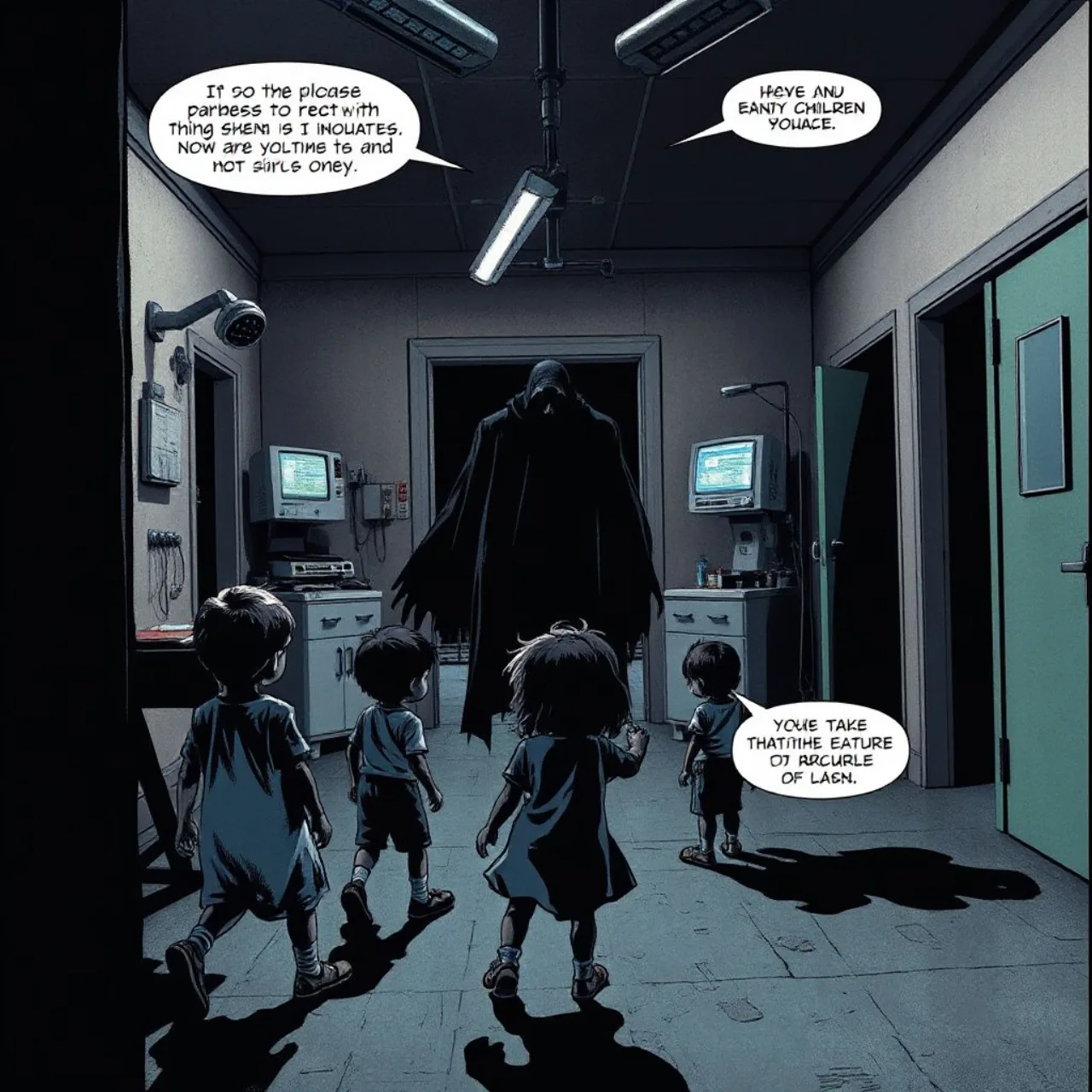 Capa da HQ You’ll Never Leave This Place Alive #1 mostra figura sombria com faca sob iluminação sinistra
