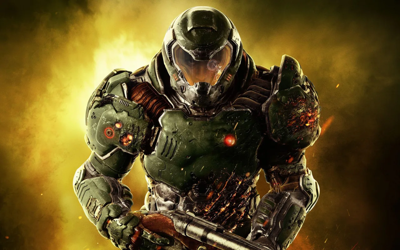 Cena do jogo Doom (2016)
