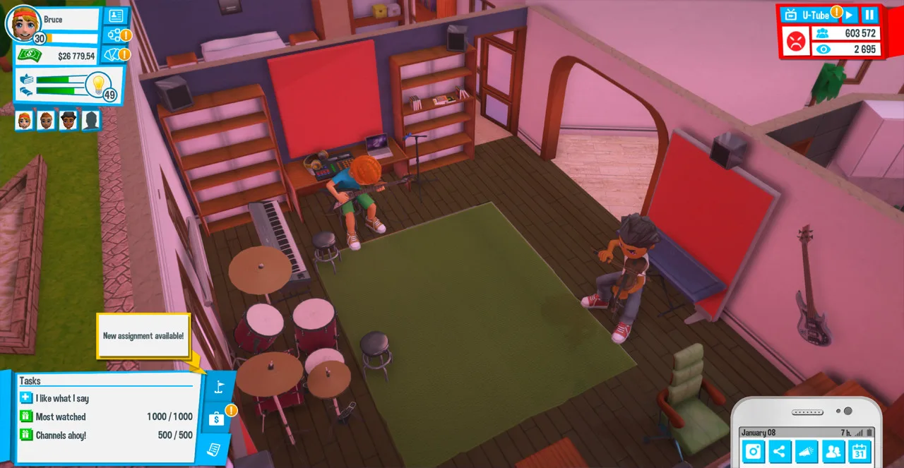 Cena do jogo YouTube