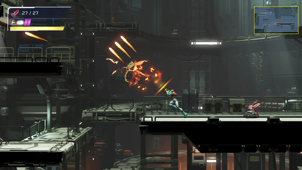 Cena do jogo Metroid Dread