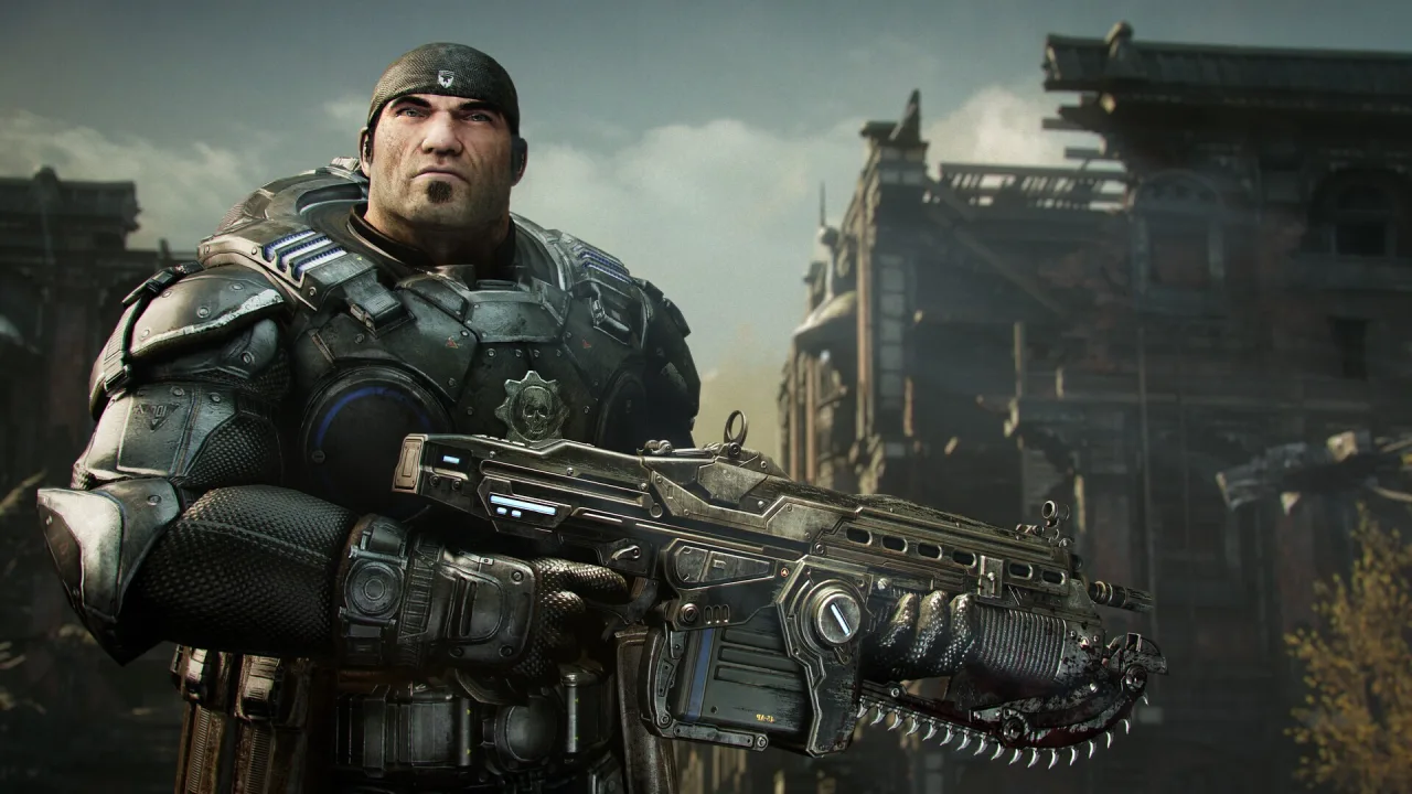 Cena do jogo Gears of War