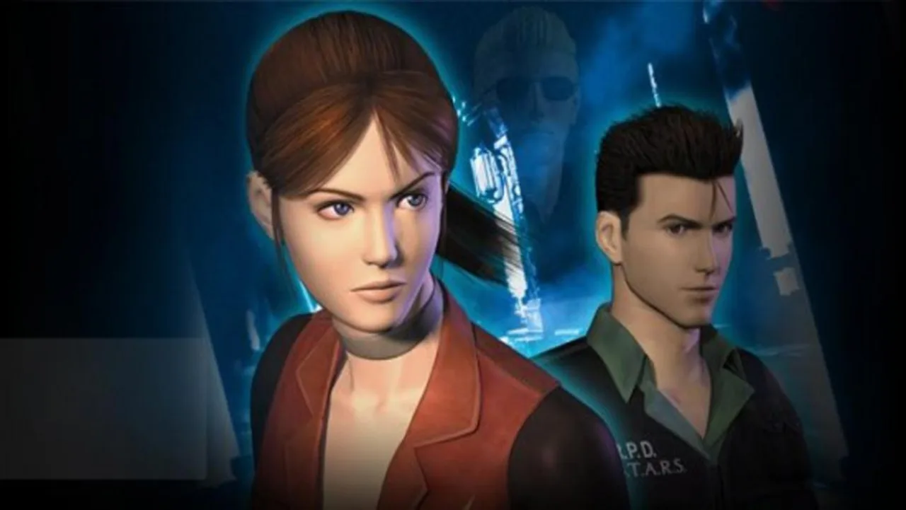 Jovem vestindo camiseta de Resident Evil levanta halteres ao lado de um console e pôster de Veronica