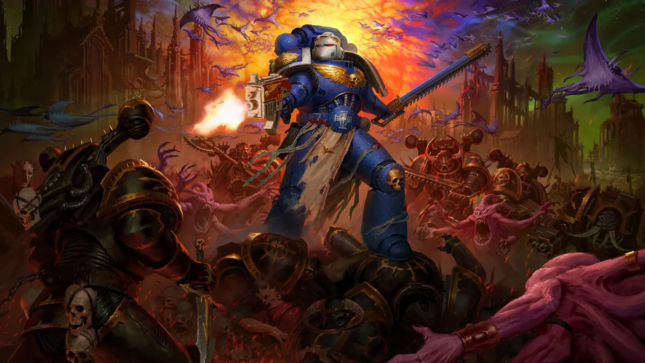 Cena do jogo Warhammer 40,000: Boltgun 2