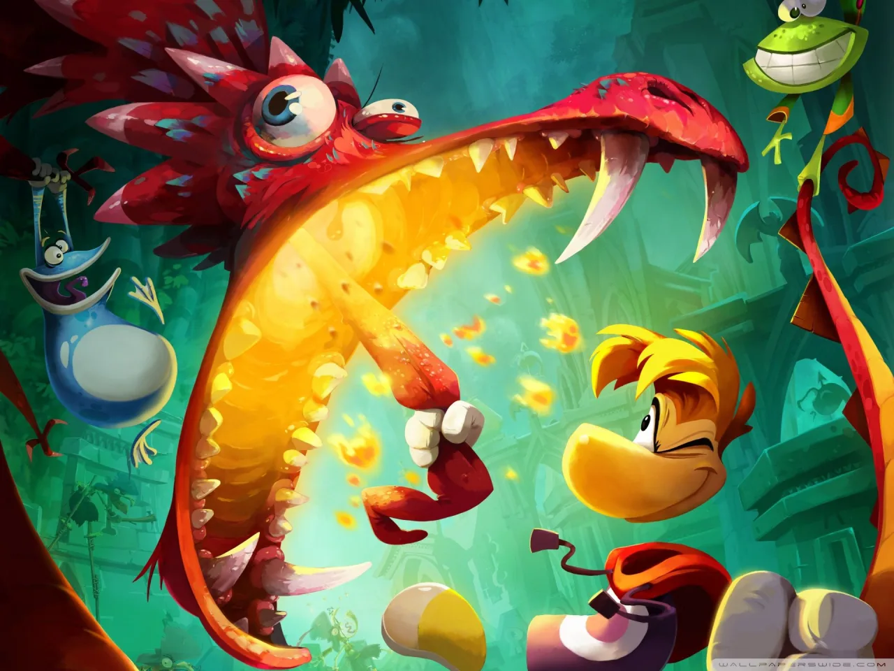 Cena do jogo Rayman Legends