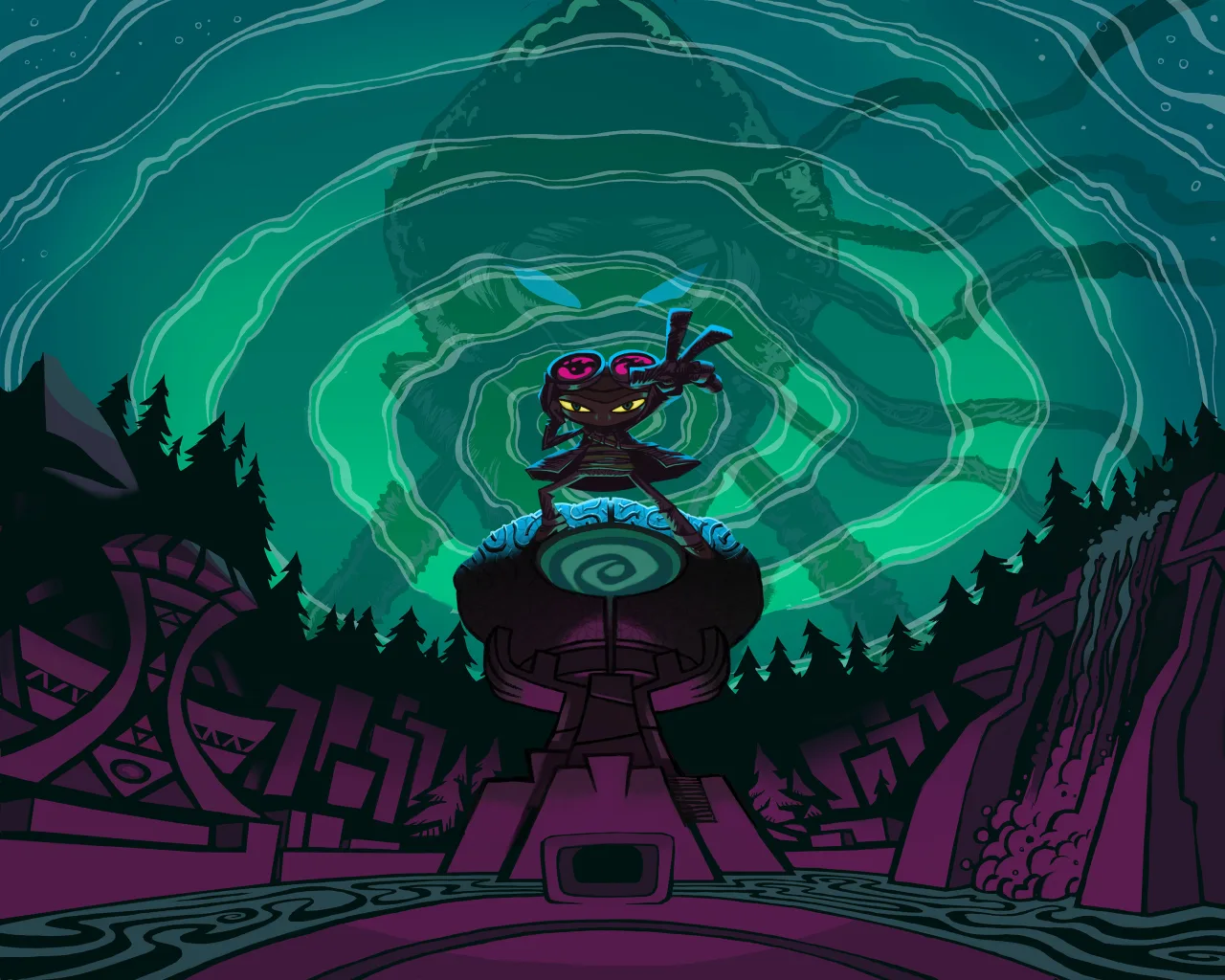 Cena do jogo Psychonauts