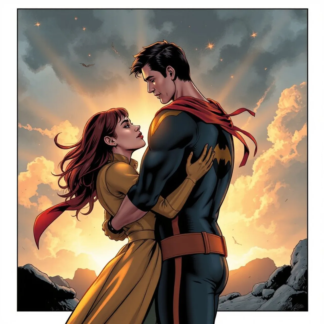 Capa mostra Cyclops e Jean Grey, Wolverine e Mariko, Storm e T'Challa, em silhuetas sobre o logo dos X‑Men