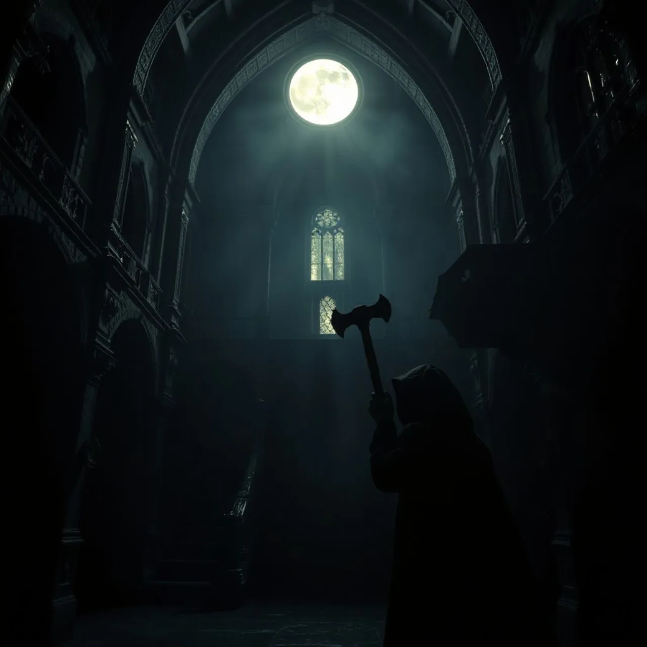 Simon Belmont empunhando um chicote diante de um castelo gótico, com o logo de Castlevania: Belmont's Curse ao fundo