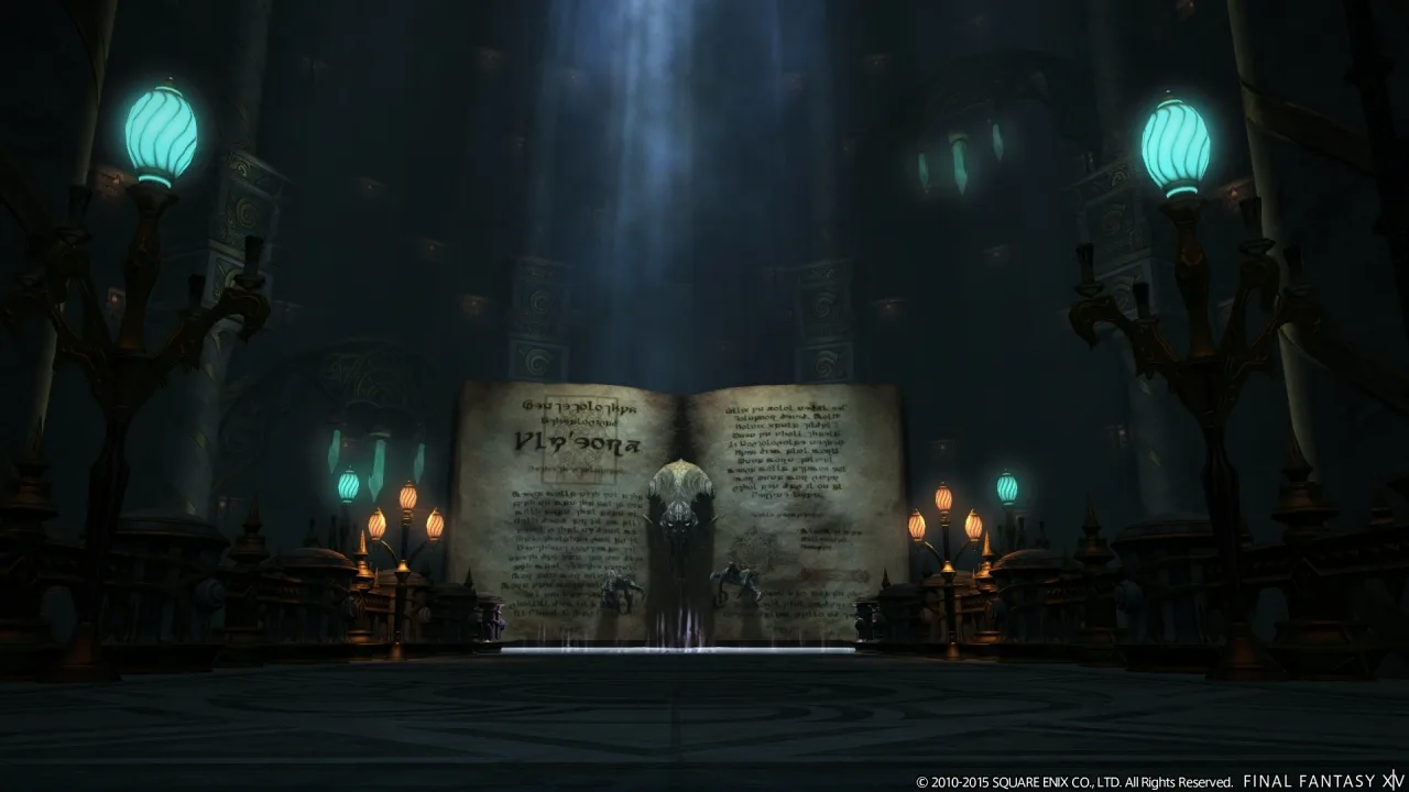 Cena do jogo Final Fantasy XIV
