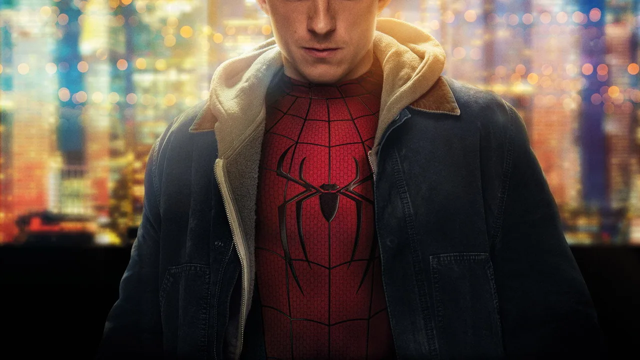 Jovem em roupa de treino, segurando um tablet que mostra o mapa espacial do Spider‑Man Tracker