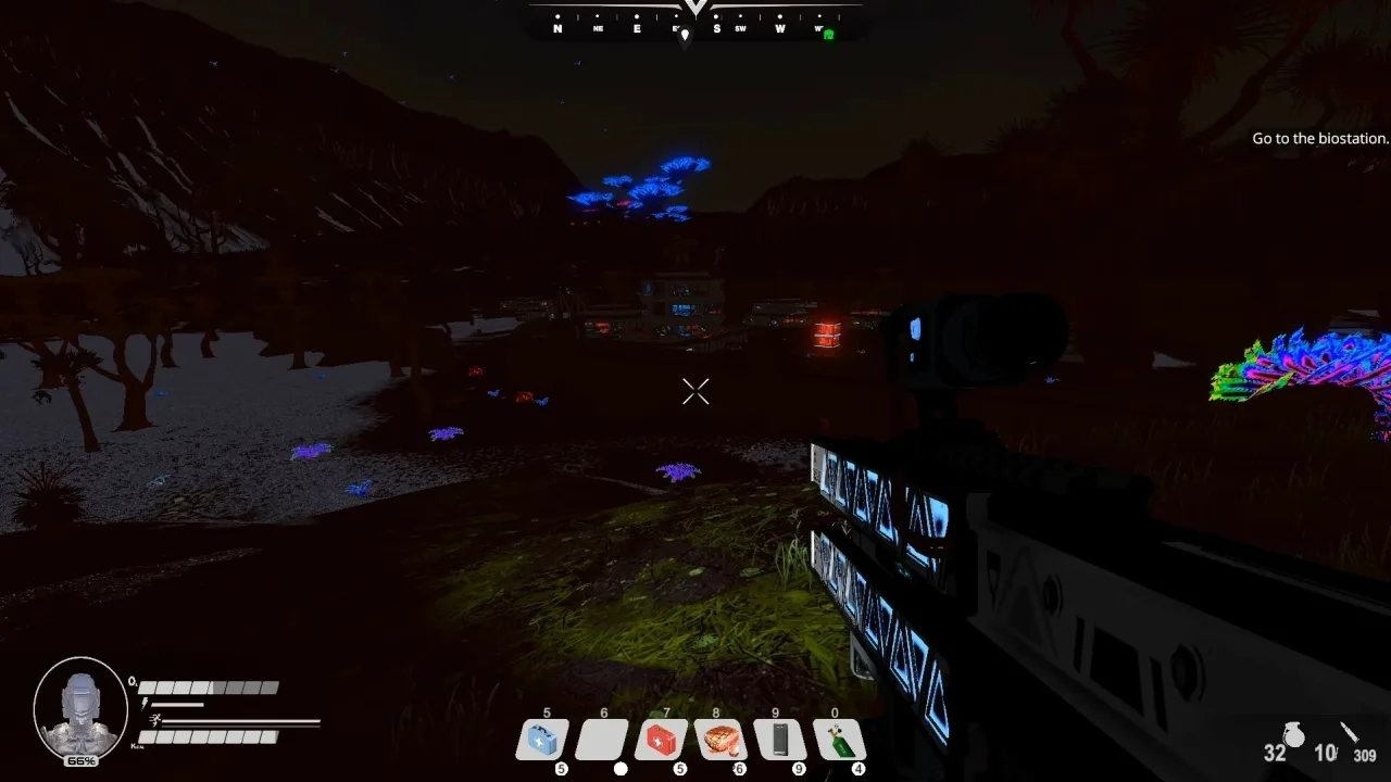 Cena do jogo Ninjala 2: The Uncharted Planet
