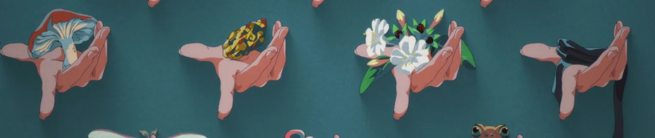 Ervas medicinais, almofariz e um pergaminho antigo sobre uma mesa de madeira em estilo tradicional japonês