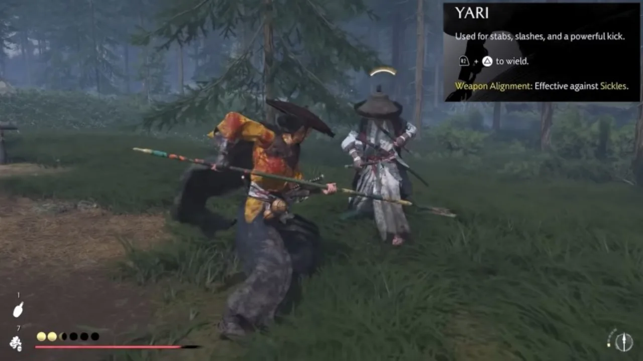 Cena do jogo Ghost of Yotei