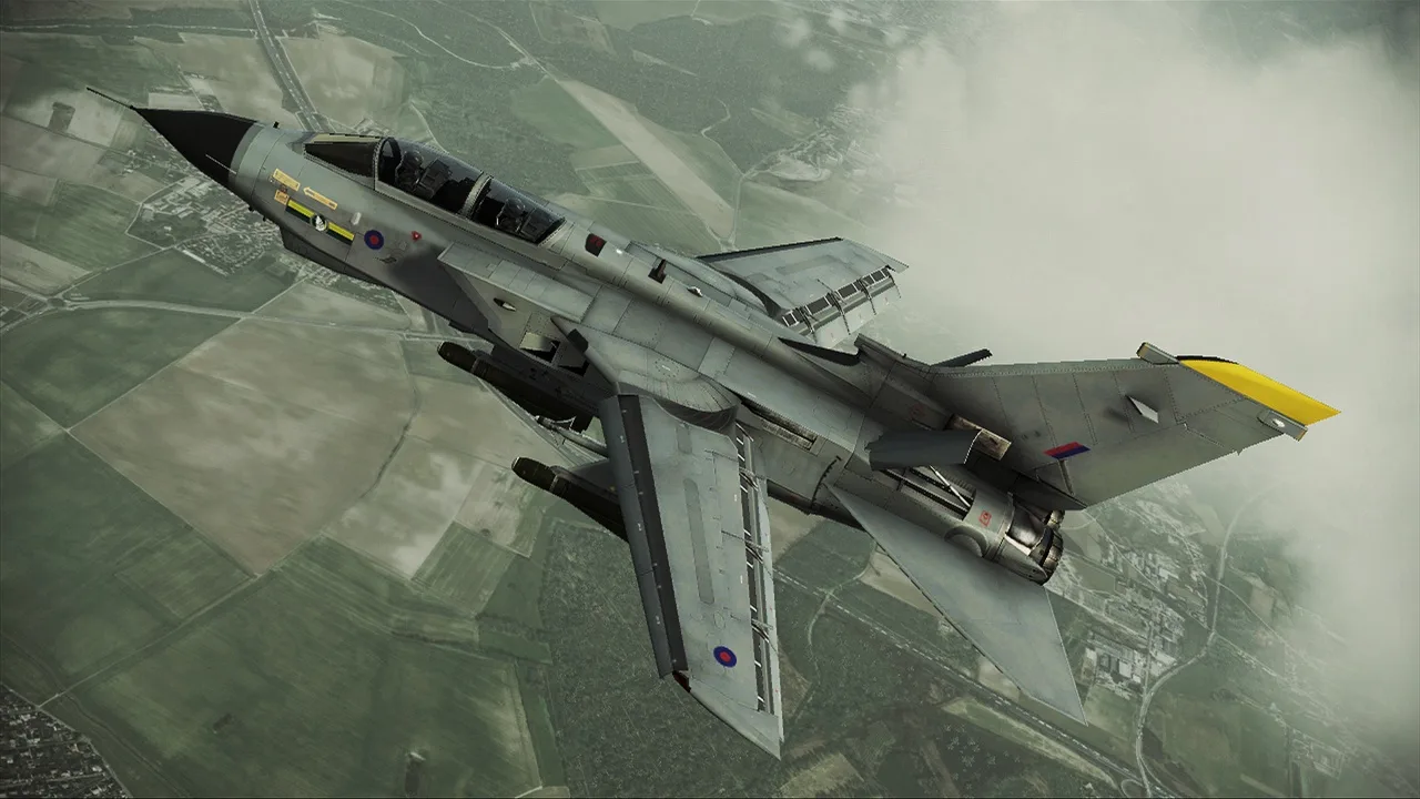 Cena do jogo Ace Combat 8