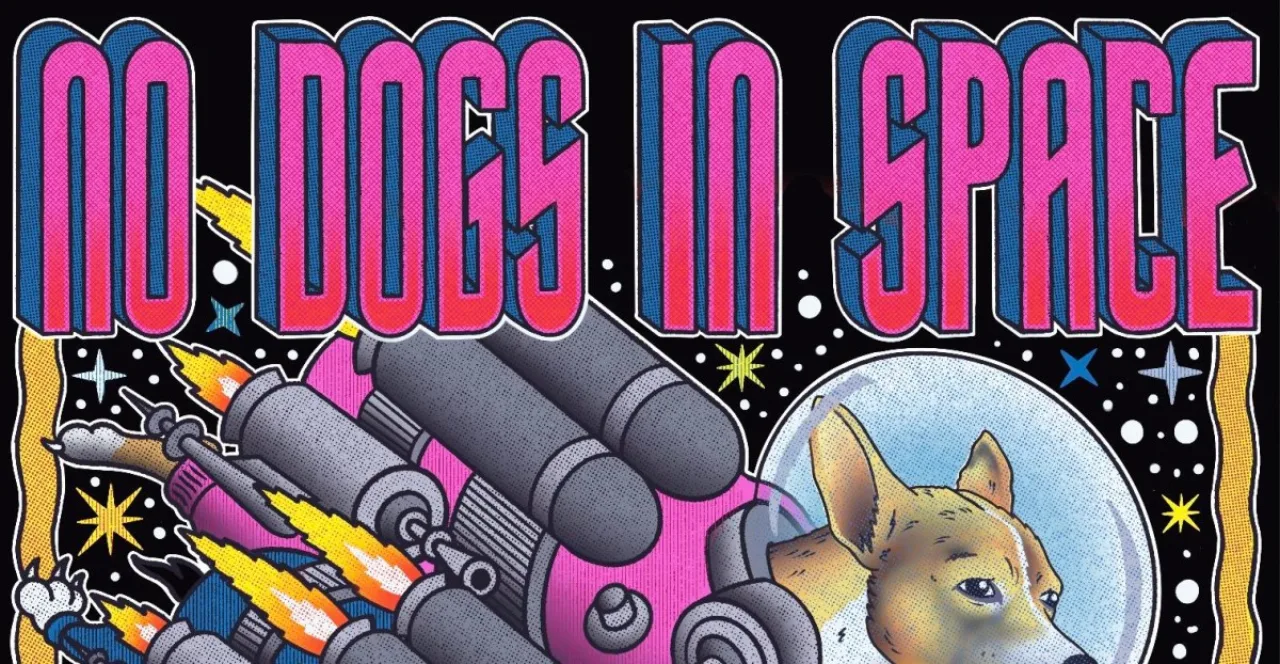Arte da 4ª temporada "Punk 2.0" do No Dogs in Space destacando os New York Dolls