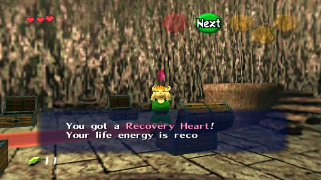 Cena do jogo The Legend of Zelda: Ocarina of Time