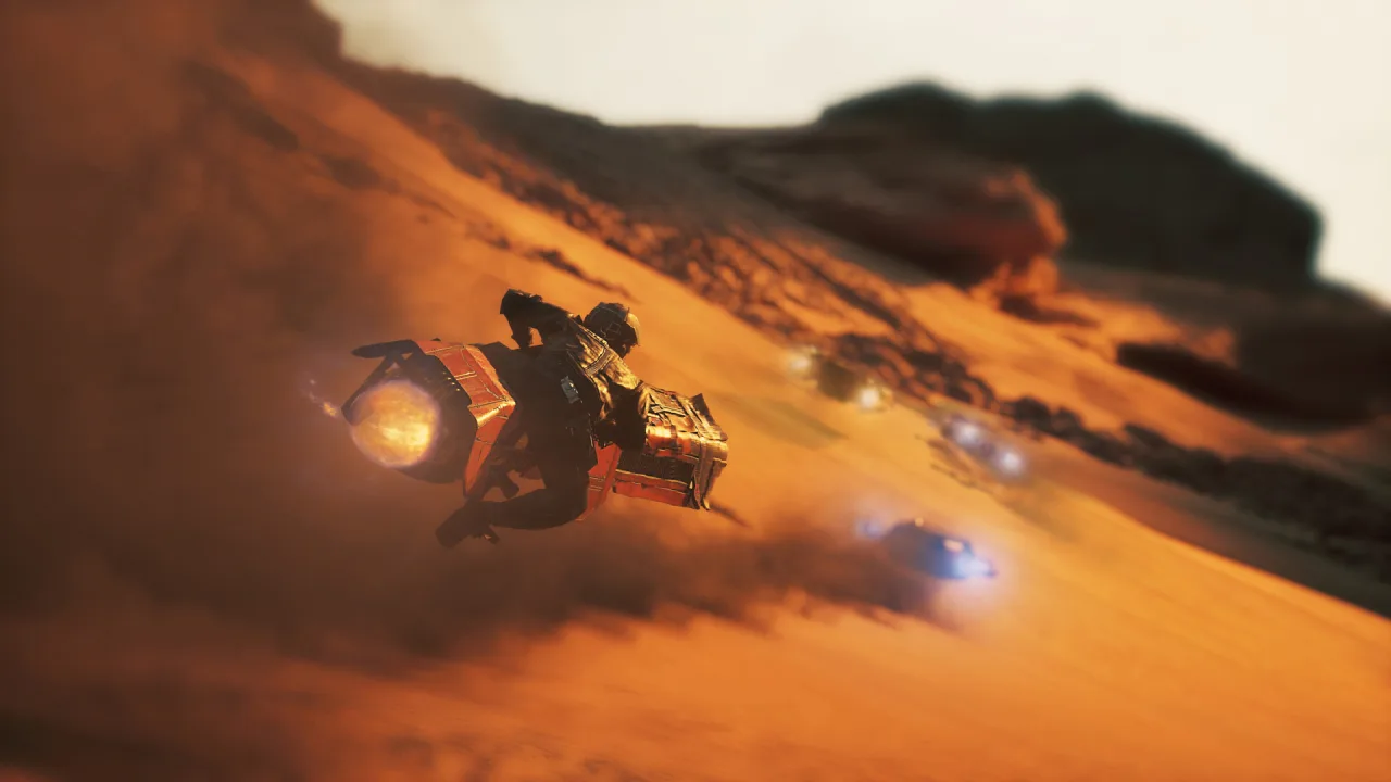 Cena do jogo Star Wars: Galactic Racer