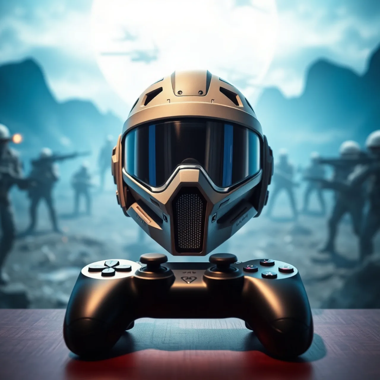 Pessoa correndo na esteira enquanto segura um controle Xbox Halo ao lado de garrafa d'água