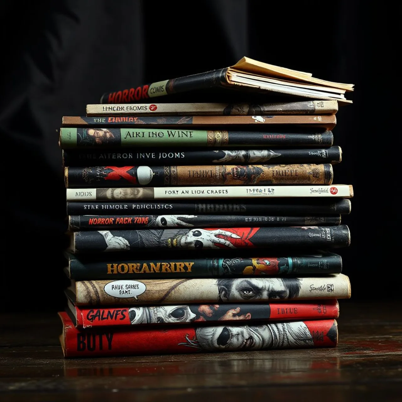 Capas de Stray Dogs, The Ice Cream Man, Wytches, Killadelphia e The Walking Dead, com logo da Image Comics