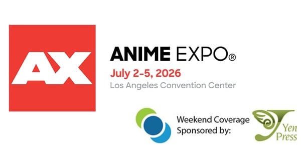 Jovem vestindo camiseta de anime faz agachamento com halteres ao lado de estande da Expo