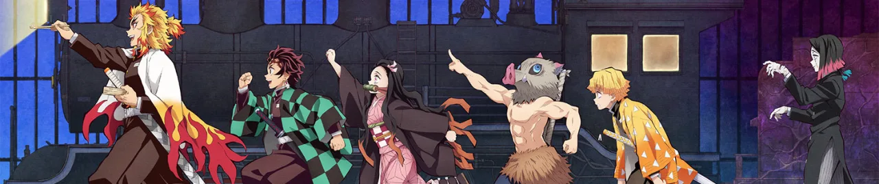 Fã de anime treinando com halteres e garrafa de água ao lado de uma TV exibindo cenas de Demon Slayer