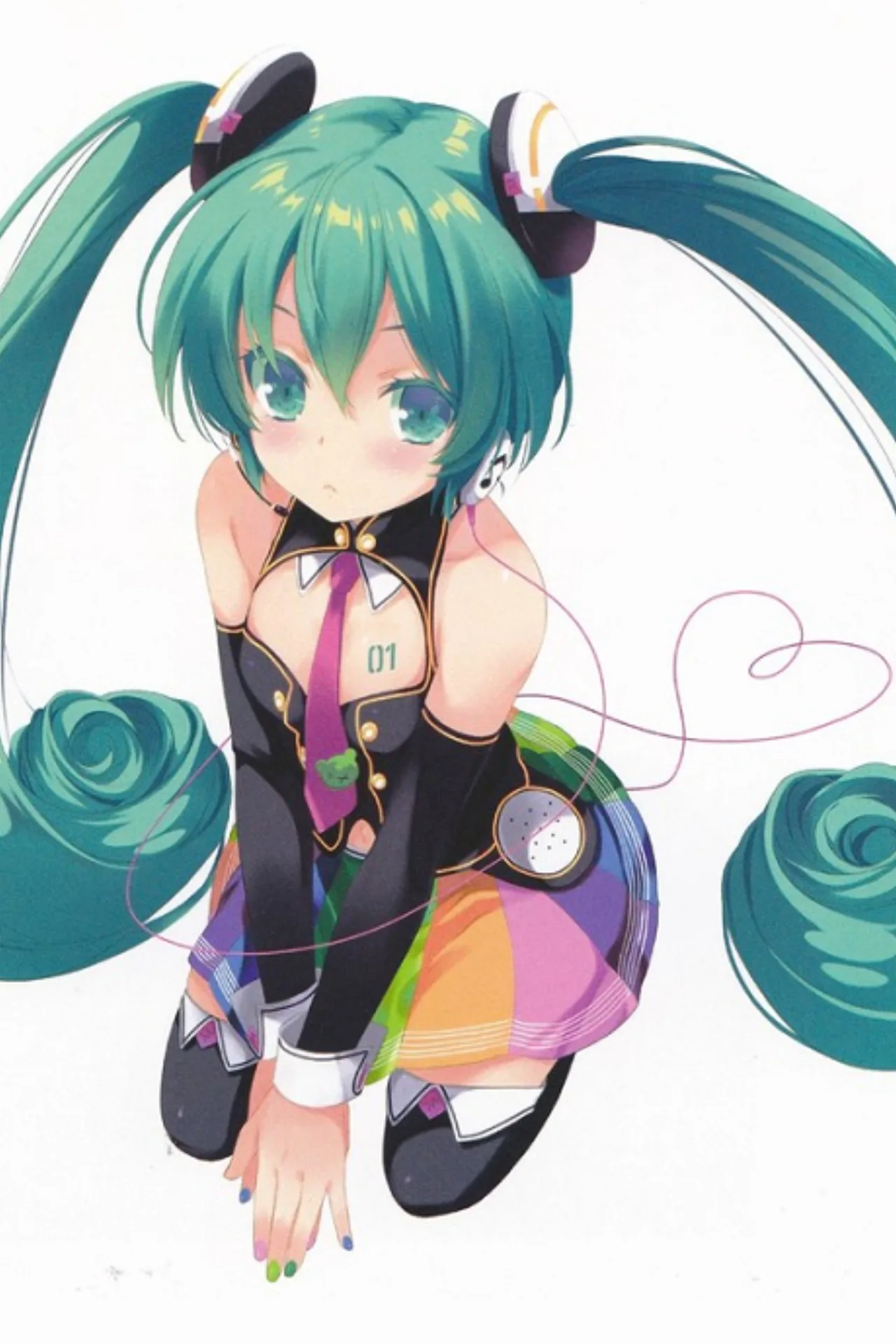 Atleta em roupa de compressão faz agachamento com halteres ao lado de um laptop exibindo a capa do EP “EMERGE ♥ DE MIKU”