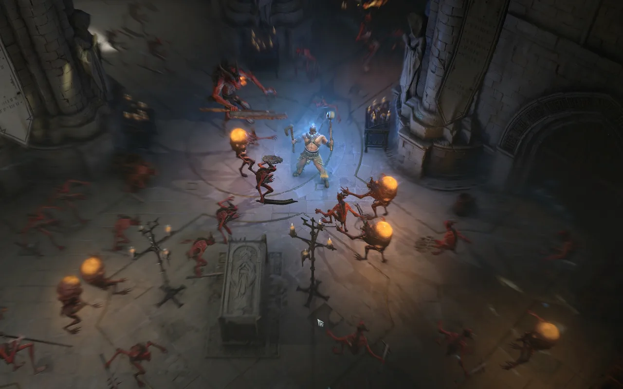 Cena do jogo Diablo IV