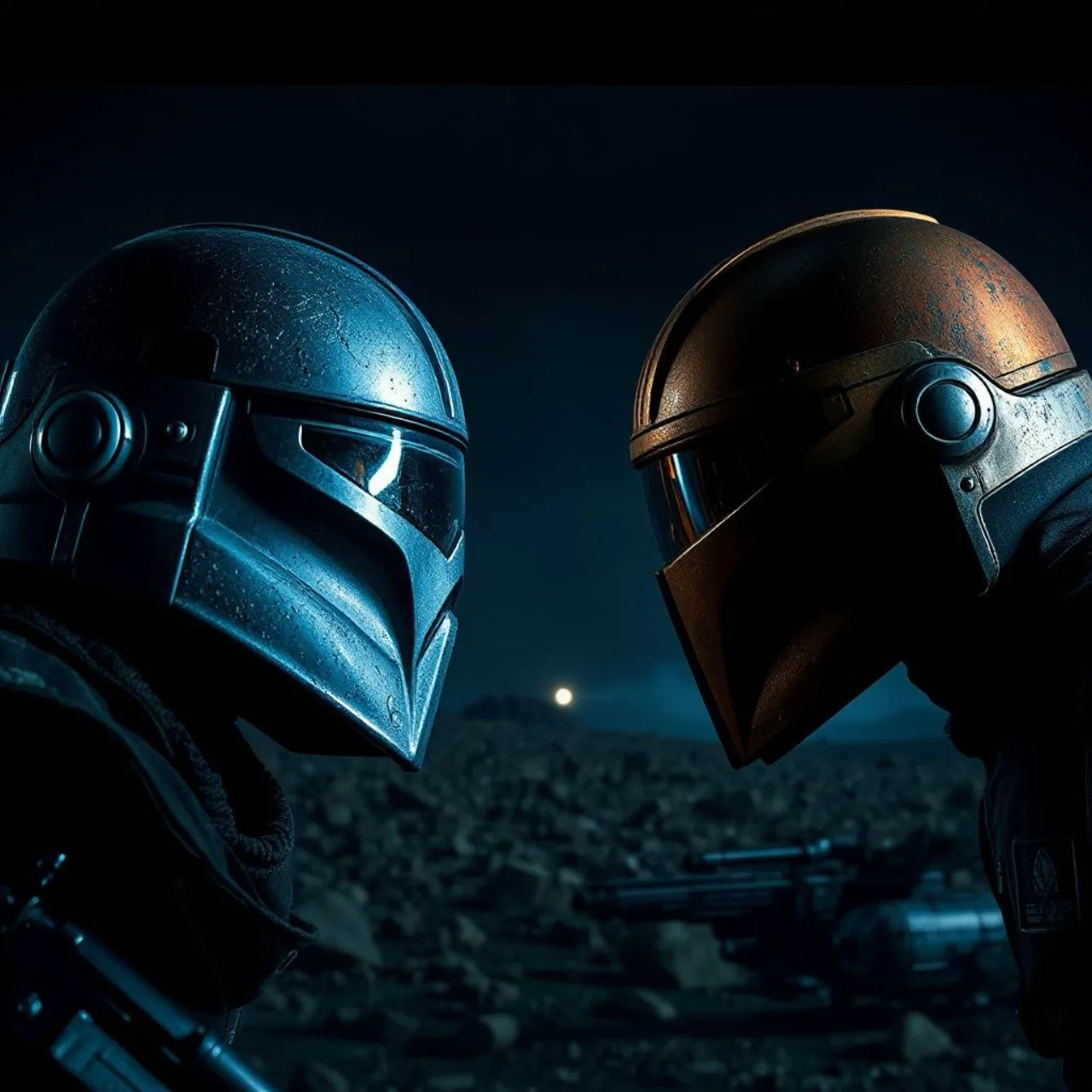 Vader com sabre vermelho enfrenta Doctor Doom, que segura seu capacete, sob os logos de Star Wars e Marvel