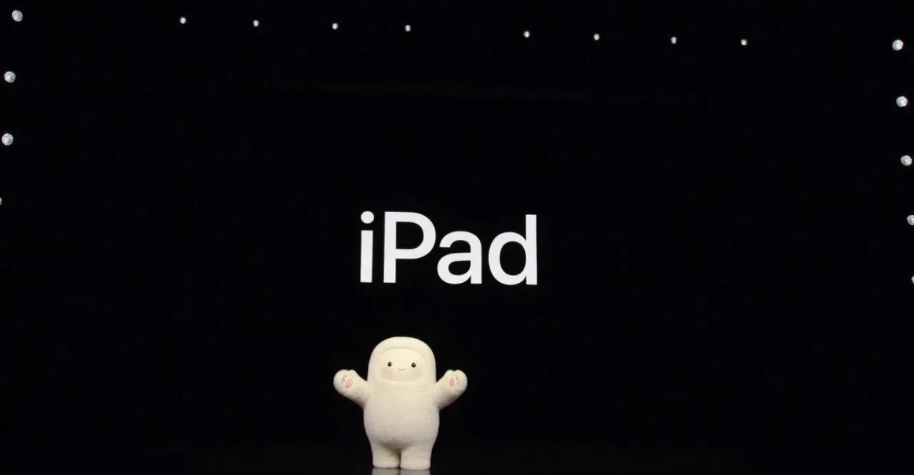 iPad exibindo a interface do Meta Muse com avatar de IA ao lado de ícones de multitarefa do iPadOS