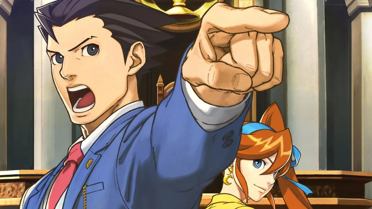 Cena do jogo Phoenix Wright: Ace Attorney – Dual Destinies VR