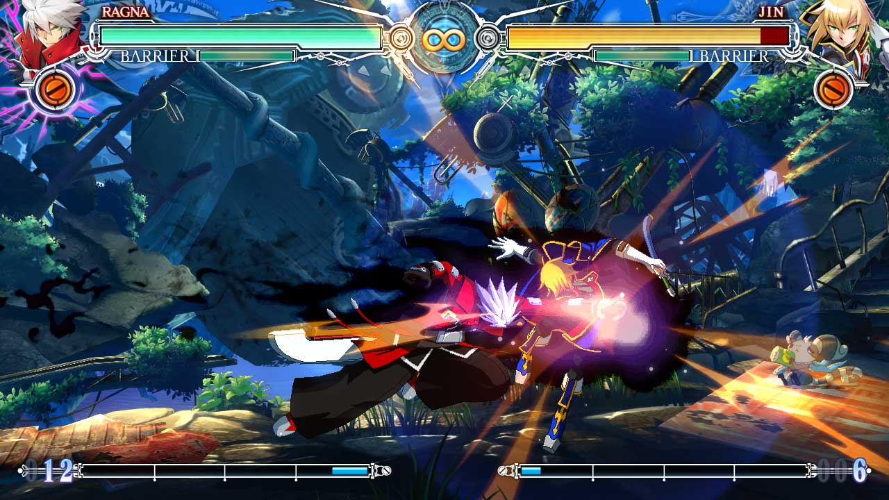 Cena do jogo BlazBlue: Central Fiction