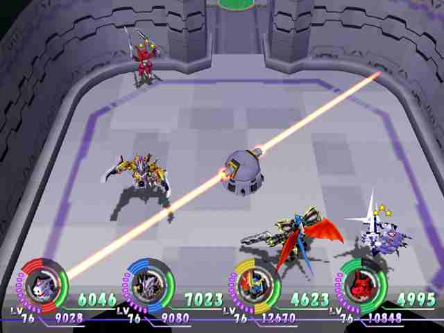 Jovem atleta em roupa esportiva segura um GameCube enquanto observa a caixa de Digimon World 4 ao lado