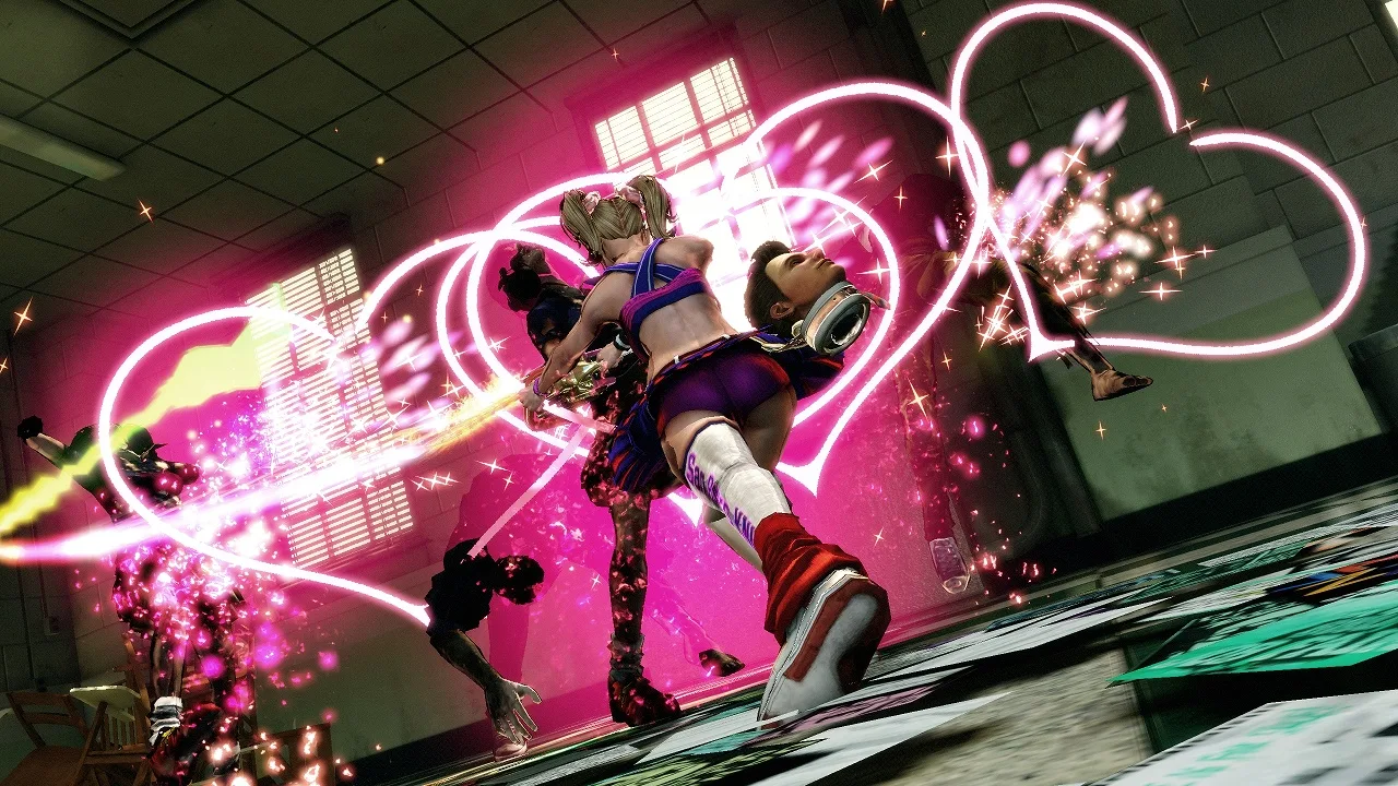 Cena do jogo Lollipop Chainsaw