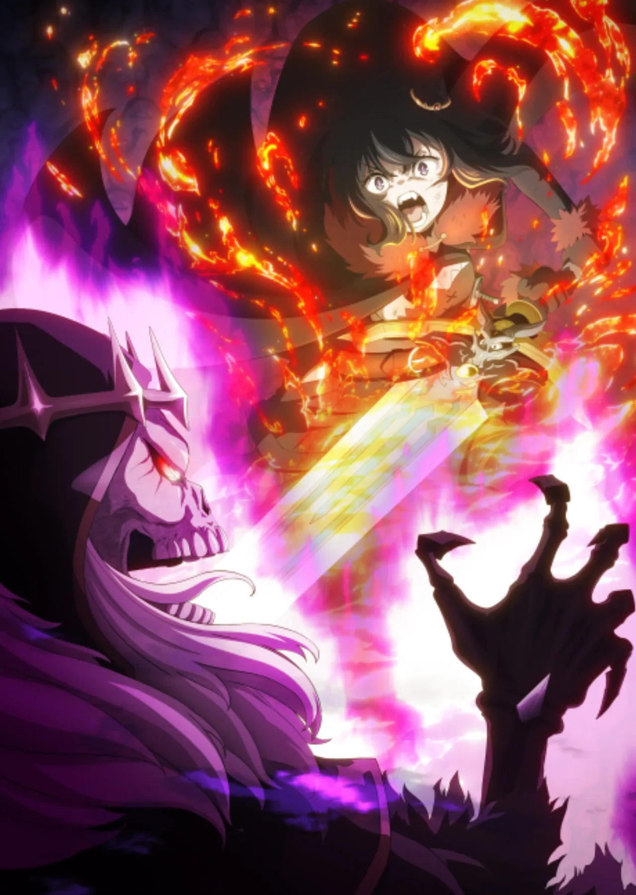 Cena do anime Reincarnated as a Sword