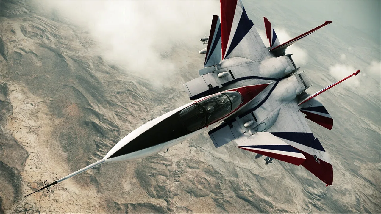 Cena do jogo Ace Combat 8