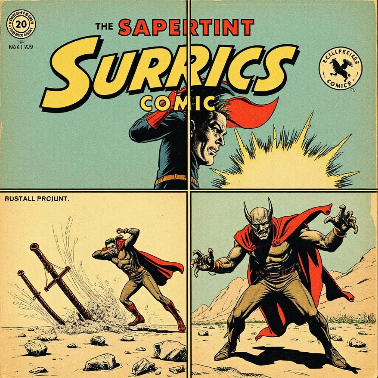 Capa da #4 de The Amazing Spider-Man (1963) com quatro painéis do Homem-Aranha enfrentando Sandman