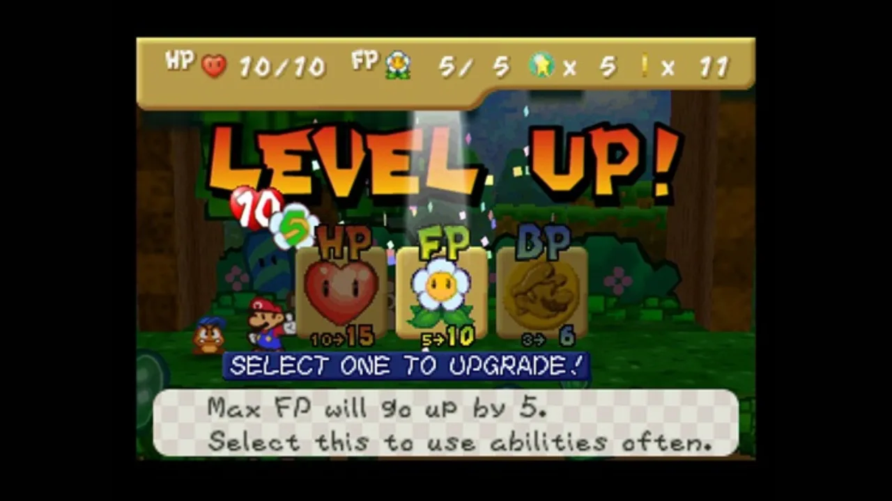 Jovem em roupa de treino, com fones Nintendo, corre na esteira ao som da trilha de Paper Mario
