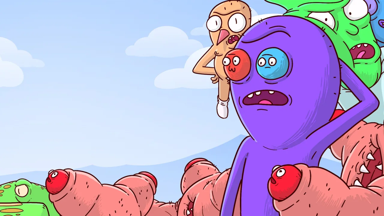 Cena do jogo Trover Saves The Universe