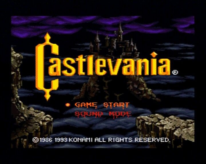 Cena do jogo Castlevania