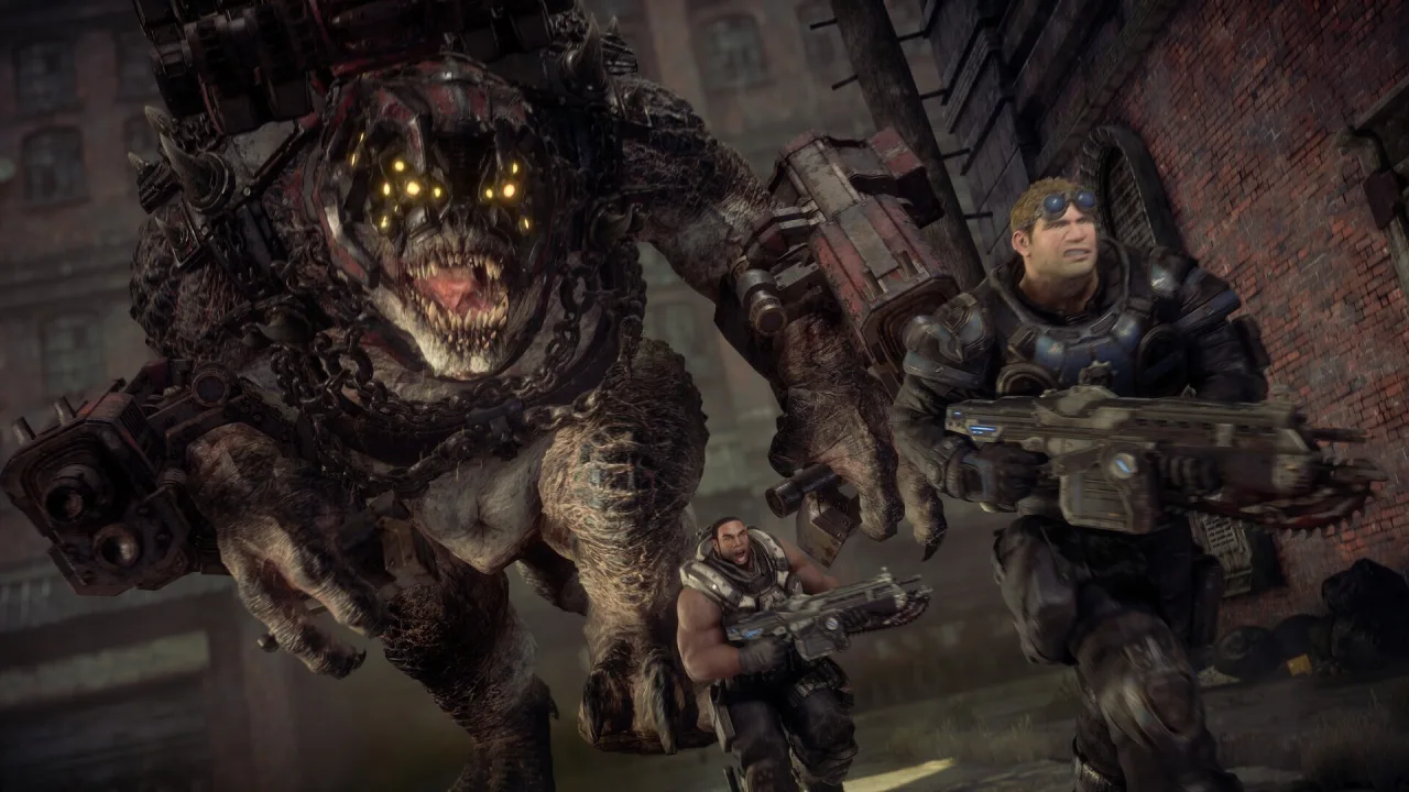 Cena do jogo Gears of War