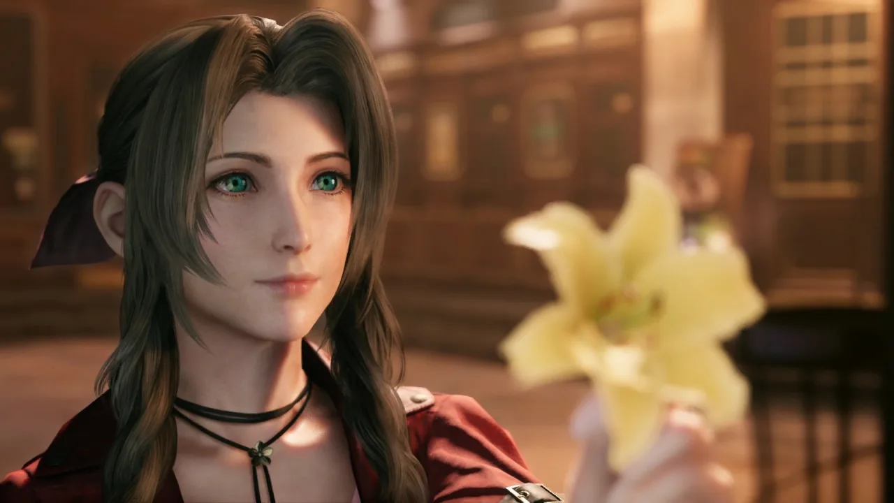 Jovem gamer veste fone, faz agachamento segurando controle e garrafa d'água, ao som de trilha de Final Fantasy