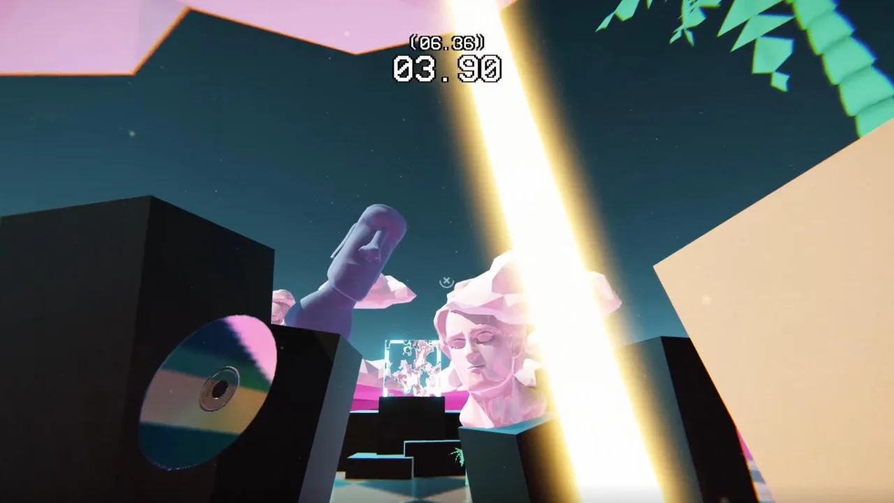 Pessoa focada jogando videogame com controle em mãos, cercada por suplementos, garrafa de água e um tapete de yoga