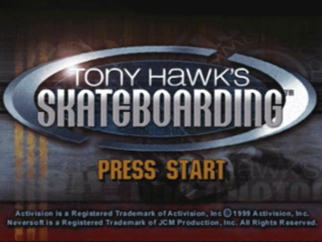 Cena do jogo Tony Hawk's Pro Skater