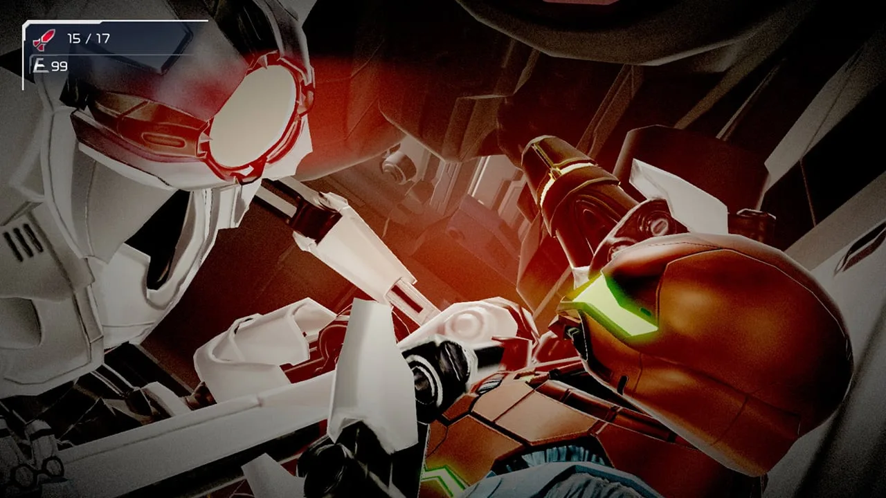 Cena do jogo Metroid Dread