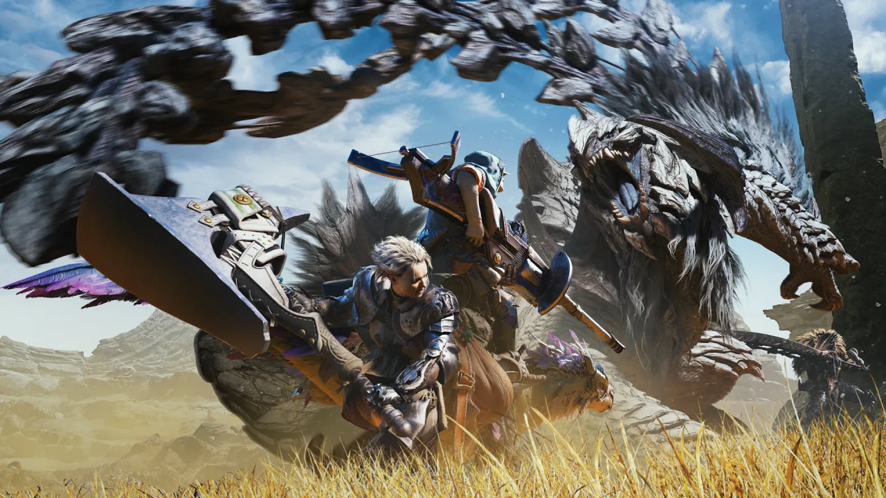 Cena do jogo Monster Hunter Wilds Ascendance