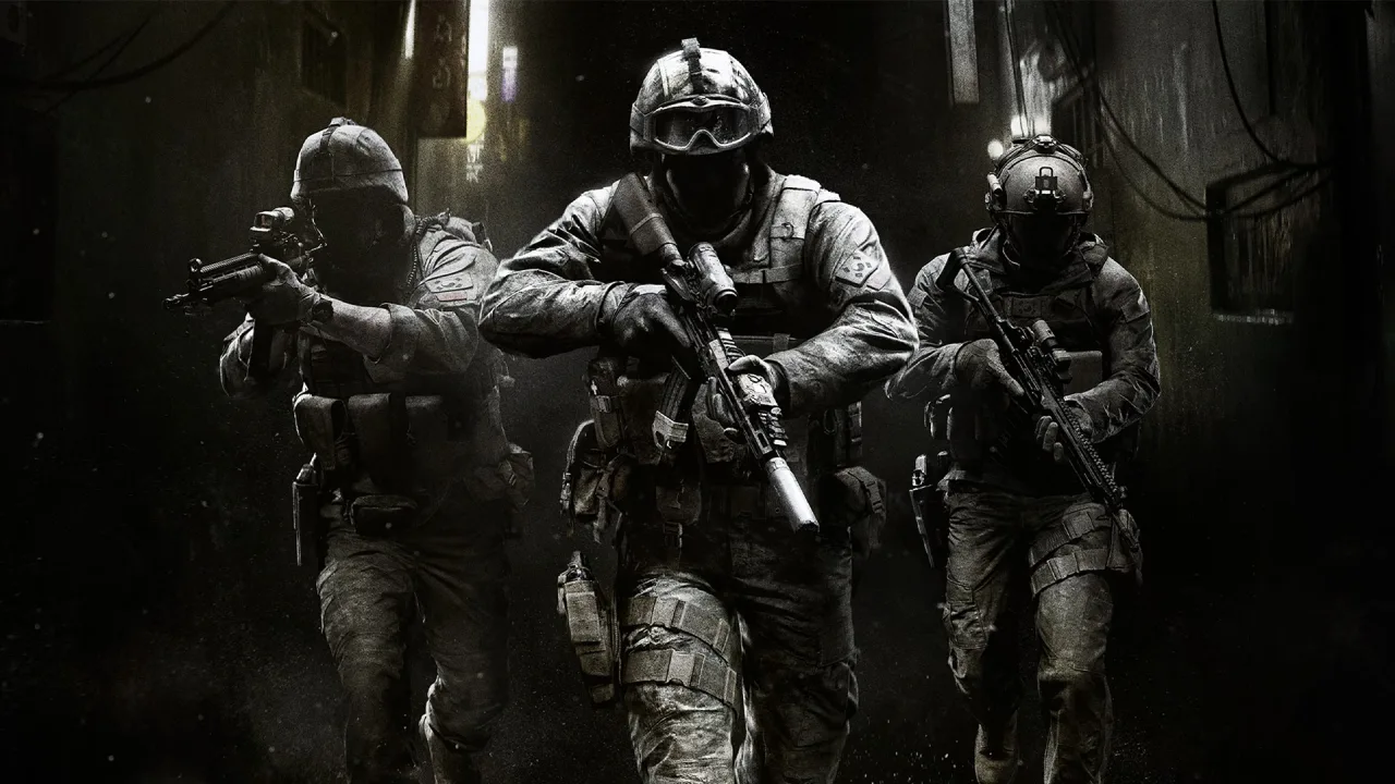 Jovem faz flexões ao lado do Nintendo Switch 2 com o controle de Call of Duty, garrafa d'água e toalha ao fundo