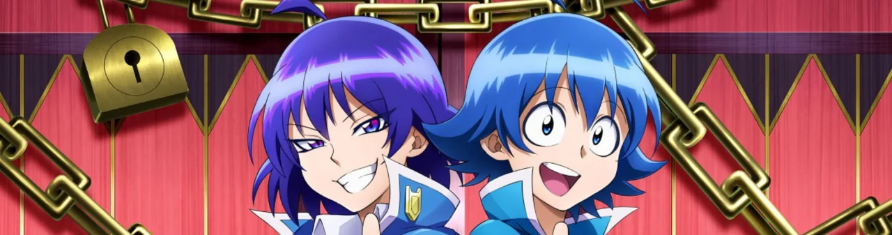 Adolescente em uniforme escolar fazendo flexões ao lado de um tablet mostrando o episódio de anime