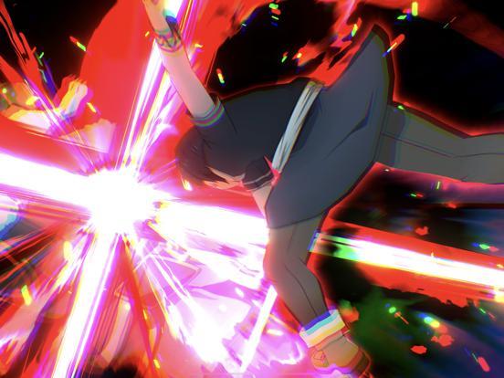 Jovem fazendo agachamento com controle de videogame na mão, garrafa d'água ao lado e poster de Sword Art Online ao fundo